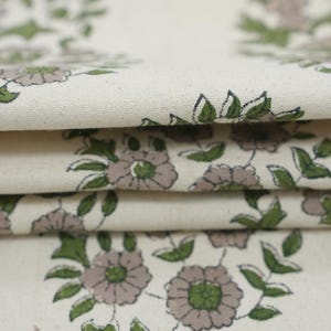 Hand block print Thick Cotton Fabric, organic cotton fabric, fabric for curtain, window treatment - ANARKALI image 2