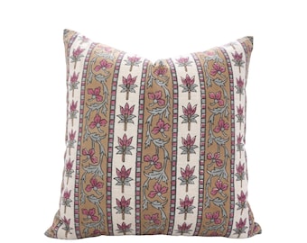 Block Print Pillow Cover