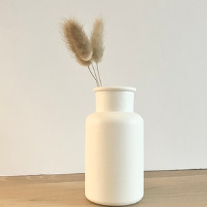 Bottle neck hand painted vase matte vase ceramic effect minimalist modern decorative vase boho Scandinavian decor home decor Beige