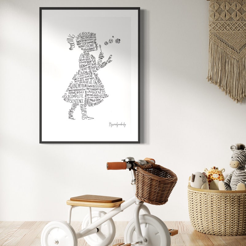 Black White Word Art - Etsy