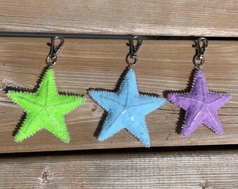 Irredecent Felt Starfish Bag Charms