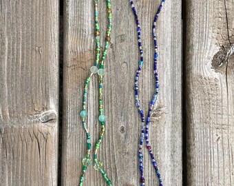 Green and Blue Beaded Glasses Chains