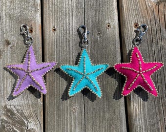 Felt Starfish Bag Charms