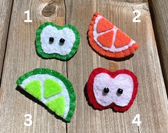 Mini Felt Fruit Pins