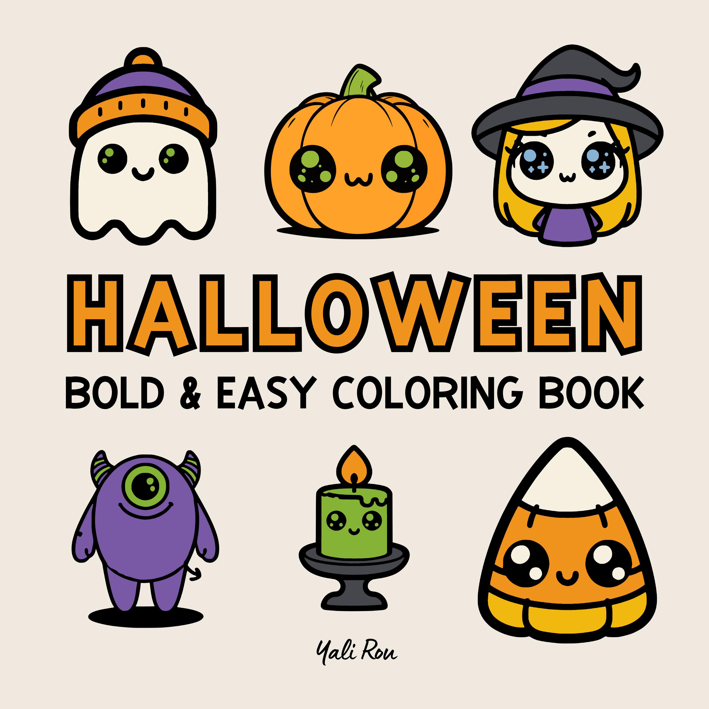 36 Simple & Fun Halloween Coloring Pages for Kids – Bold and Easy ...