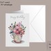 Printable Birthday Card, Instant Download PDF 5x7 Inch Card. Modern ...