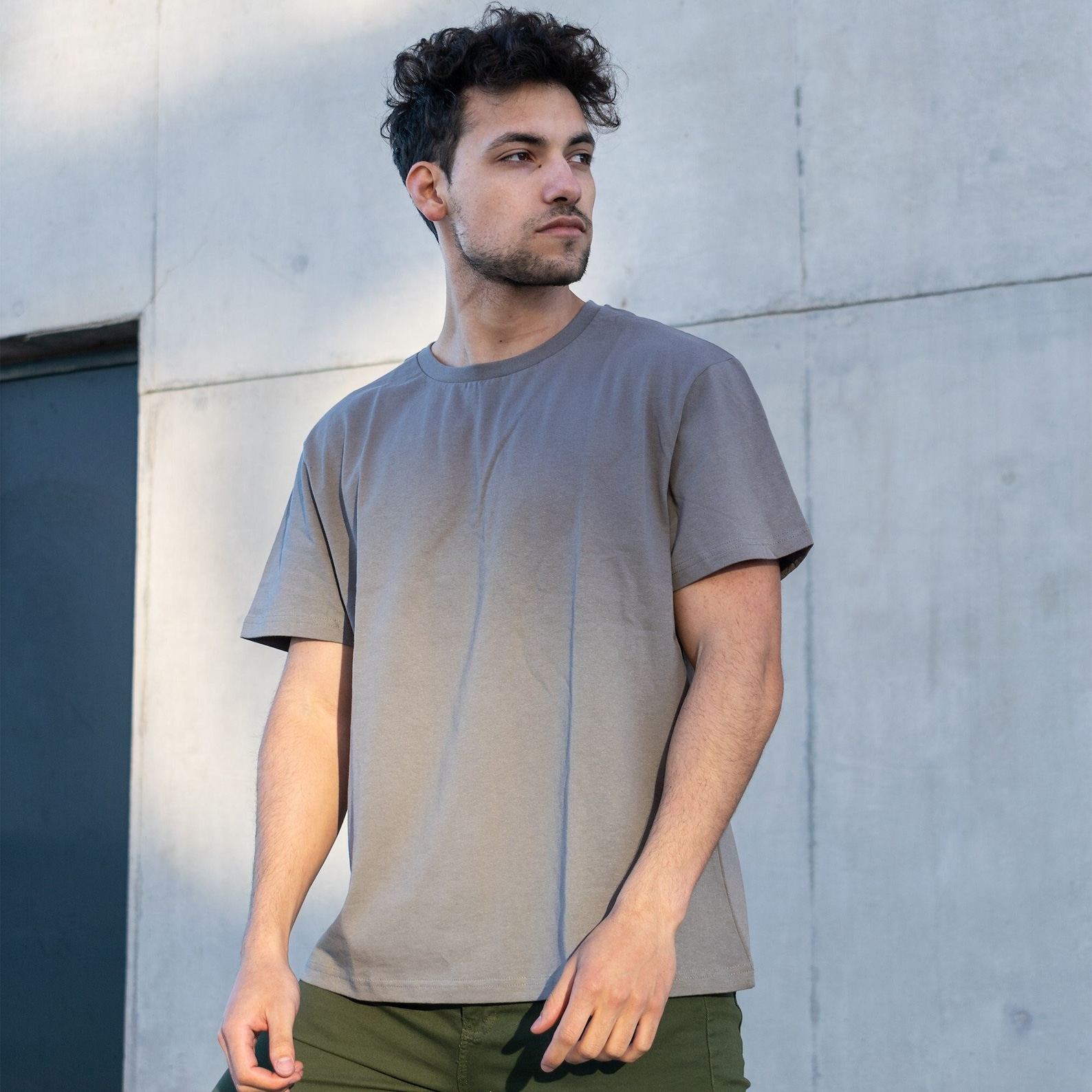Gray Hemp T-Shirt, Crew, Soft, Comfortable, Eco-Friendly Gray Hemp T-Shirt, Crew, Soft, Comfortable, Eco-Friendly