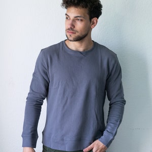 Gray Hemp Sweatshirt Front View