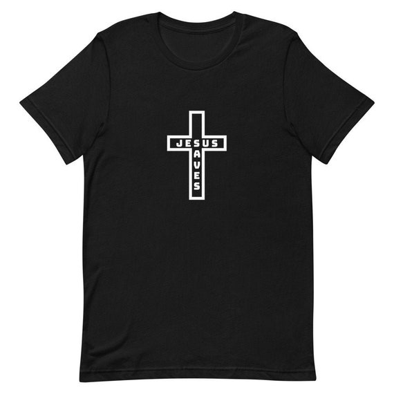 Jesus Saves Cross Christian aesthetic T-Shirt Unisex Printed | Etsy