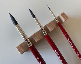 Eekhoornborstelset: ronde aquarelborstels, maten #2-7-10