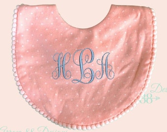 Embroidered Baby Toddler Bib Gift for Baby Shower