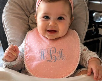 Embroidered Baby Toddler Bib Gift for Baby Shower