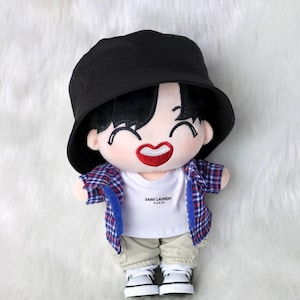 Jhope BTS Plush Doll 20cm – Full Outfit | K-pop Gift for ARMY | Handmade BTS Doll