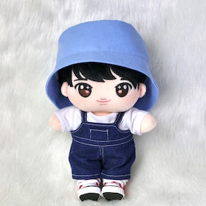 Jin BTS Plush Doll 20cm – Full Outfit | K-pop Gift for ARMY | Handmade BTS Doll