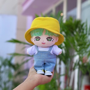 Yoongi BTS Plush Doll 20cm – Full Outfit | K-pop Gift for ARMY | Handmade BTS Doll