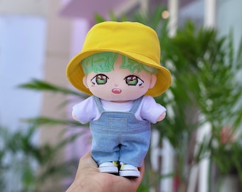 Yoongi BTS Plush Doll 20cm – Full Outfit | K-pop Gift for ARMY | Handmade BTS Doll
