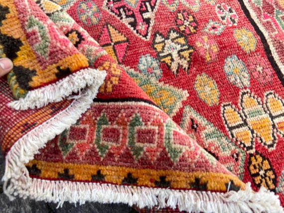 Large Area Rug, Buho Rustic Rug, Antique Persiani Rug Turkish Rug - Runner Rug - Vintage  Oriental Rug - Neutral Rug - Hand Made Rug