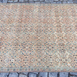 Persian Rug Area rug - Large Rug 5.2x9.1 Ft Rug - Vintage Persian Turkish Rug Floral Rug – Hand Woven Wool Rug Oriental Persian Rugs image 4