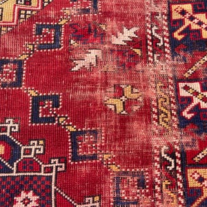 Antiker Teppich Vintage türkischer Teppich - 150x200 cm alter Teppich - Handgeknüpfter alter Teppich - Anatolischer Teppich Bild 12
