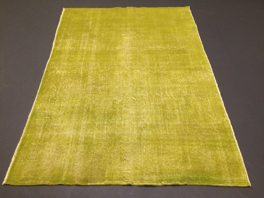 Persian Rug, Grasss Color Rug, Vintage Persian Rug, Turkish Rug