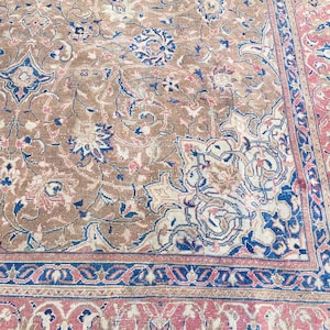 Persian Rug, Vintage Rug Area rug, Large Rug , 9.7x12.9 Feet Rug, Persian Wool Rug, Turkish Rug, Floor Rug, Persian Hand Woven Rug,