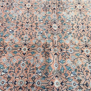 Persian Rug Area rug - Large Rug 5.2x9.1 Ft Rug - Vintage Persian Turkish Rug Floral Rug – Hand Woven Wool Rug Oriental Persian Rugs image 17