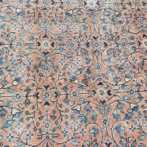 Persian Rug Area rug - Large Rug 5.2x9.1 Ft Rug - Vintage Persian Turkish Rug Floral Rug – Hand Woven Wool Rug Oriental Persian Rugs image 14