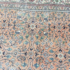 Persian Rug Area rug - Large Rug 5.2x9.1 Ft Rug - Vintage Persian Turkish Rug Floral Rug – Hand Woven Wool Rug Oriental Persian Rugs image 15