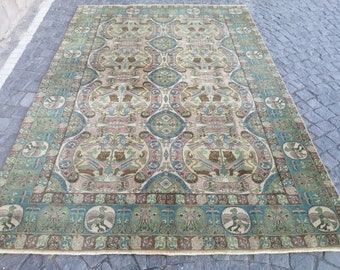 Persian rug, Vintage persian rug, Persian floor rug, Persian rug wool, Persian hand knotted rug, Persia large antique rug, persian area rug