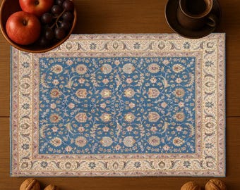 Colorful Placemats - Authentic Decor Placemat - Dining Table Mats - Rug Placemat - Kitchen Mat - 12x18 Small Placemat - Kitchen Decor Mats