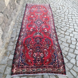 Persian rug, Persian flower rug, Persian runner rug, Persian antique rug, Vintage rug, Kitchen rug, Persian floor rug, Turkish runner rug,