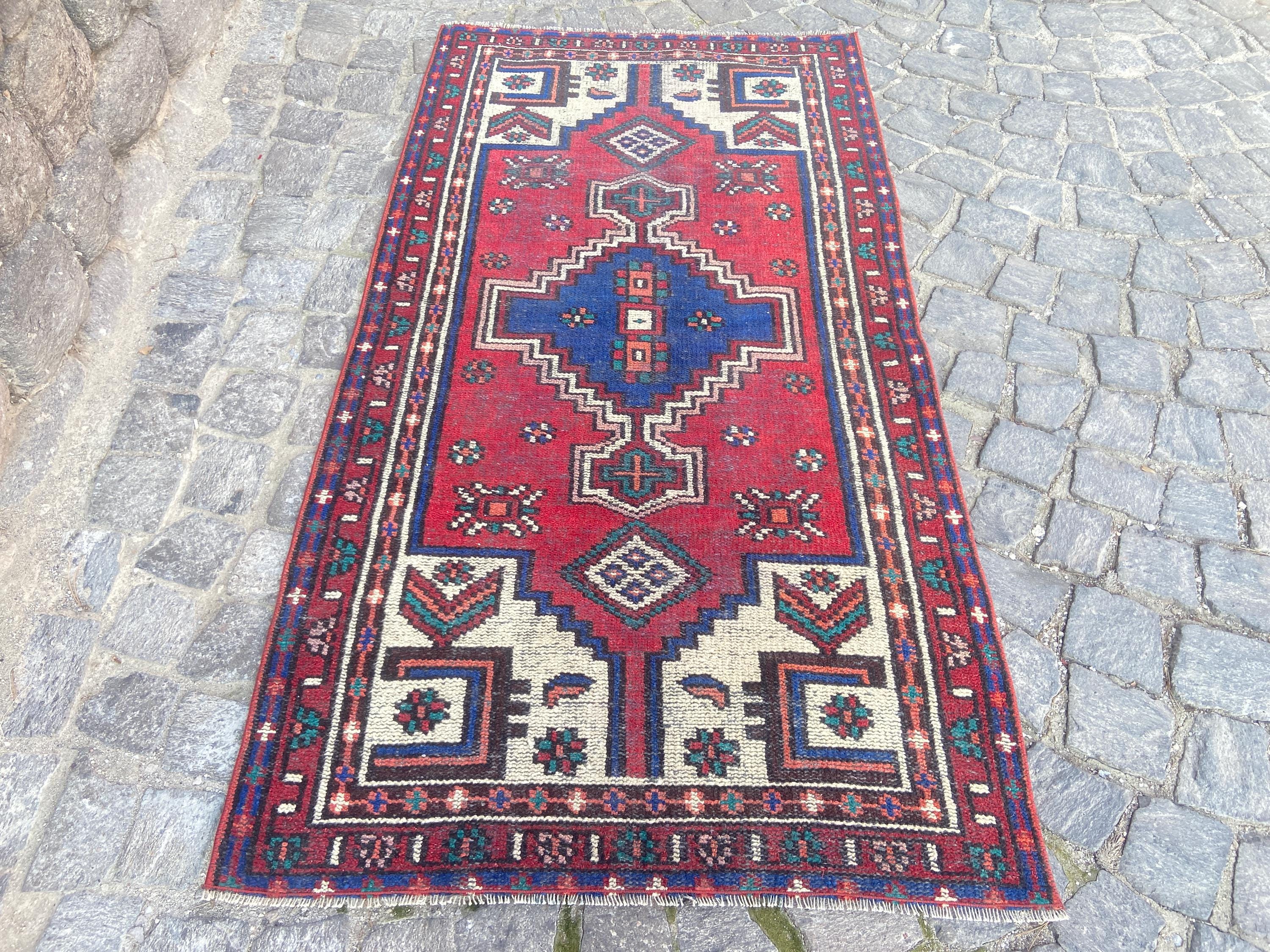 ペルシャ 手作り ランナー ラグ ヴィンテージ ペルシャ ランナーラグ：手作りのオリエンタル装飾（3.2