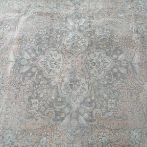 Persian Rug Turkish rug - Persian area Rug 6.7x10.1 Feet Rug Oversize Rug, Large rug, Antique Boho Rug, Vintage Neutral Rug, Original Rug