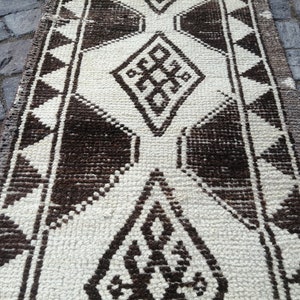 Herki Runner rug, Turkish rug, 2.2x12.5 Feet Rug, Herki Rug, Persian Runner rug, Antique rug, Pastel Vintage rug, Oushak Vintage rug