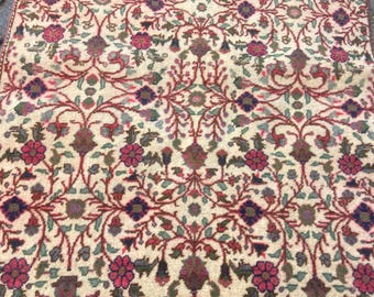 Vintage Turkish Rug Floral Runner Rug 3.2x6.4 Ft Rug Floral Rug Muted Color Rug Oriental Rug Antique rug Aesthetic Rug, Vintage pastel rug