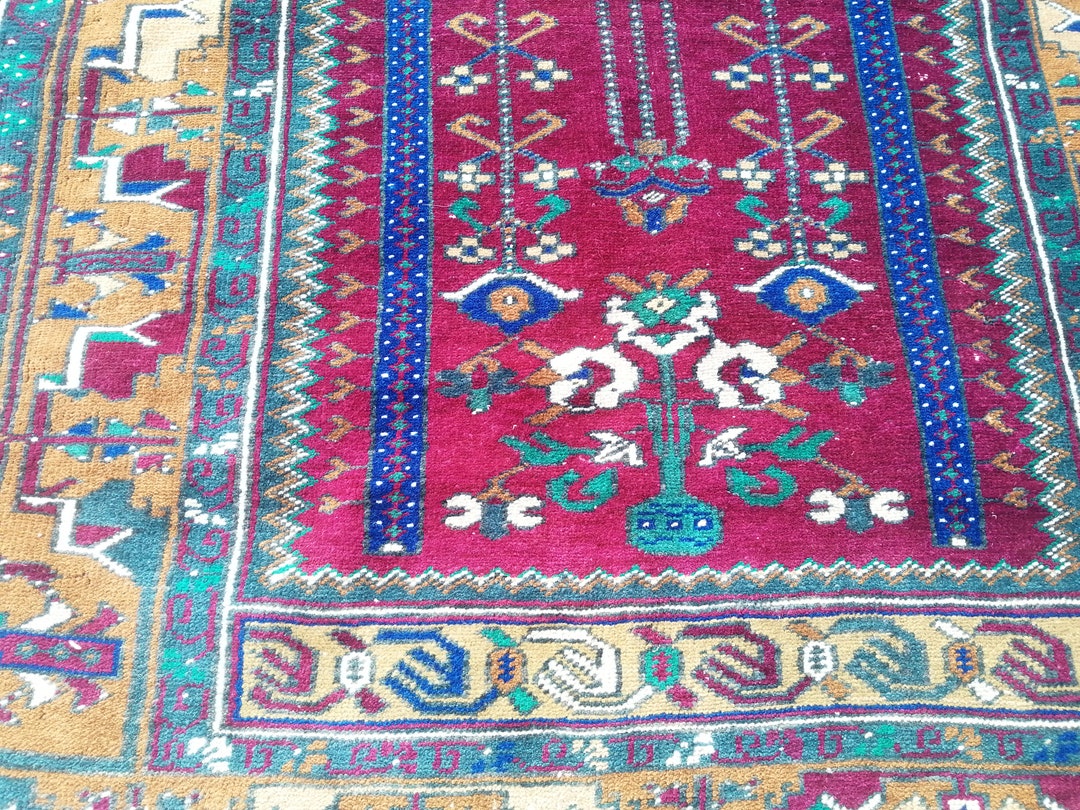 Tukish Wool Rug Turkish Wool Rug, Persian Vintage Rug, Turkish Vintage Rug, Turkish ...