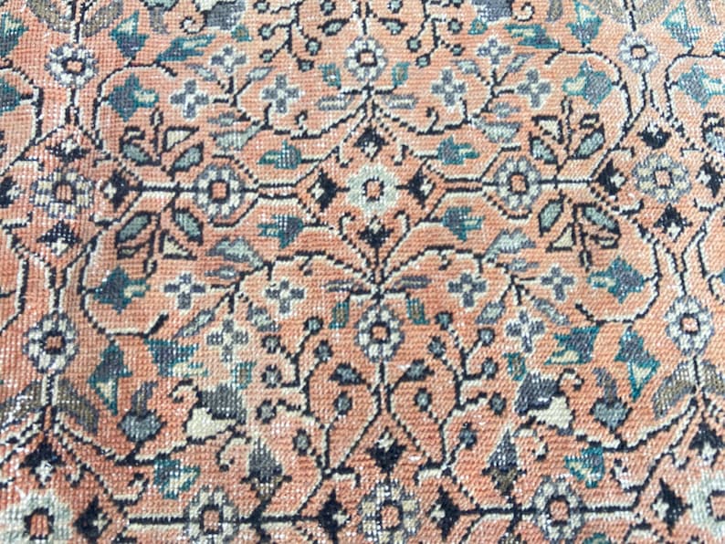Persian Rug Area rug - Large Rug 5.2x9.1 Ft Rug - Vintage Persian Turkish Rug Floral Rug – Hand Woven Wool Rug Oriental Persian Rugs image 20