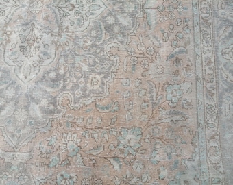 Persian Rug Turkish Rug - Area Rug - Large Rug - Vintage Persian Rug - Antique Rug - Wool Rug - Hand Knotted Rug - Old Rug 6.7x10.1 Ft Rug