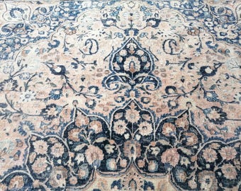 Antique Vintage Persian Rug Hand Woven Wool Rug - 5.8x8.9 Ft Rug - Area Rug Large Persian Rug - Turkish Rug Oriental Knotted Rug Runner Rug