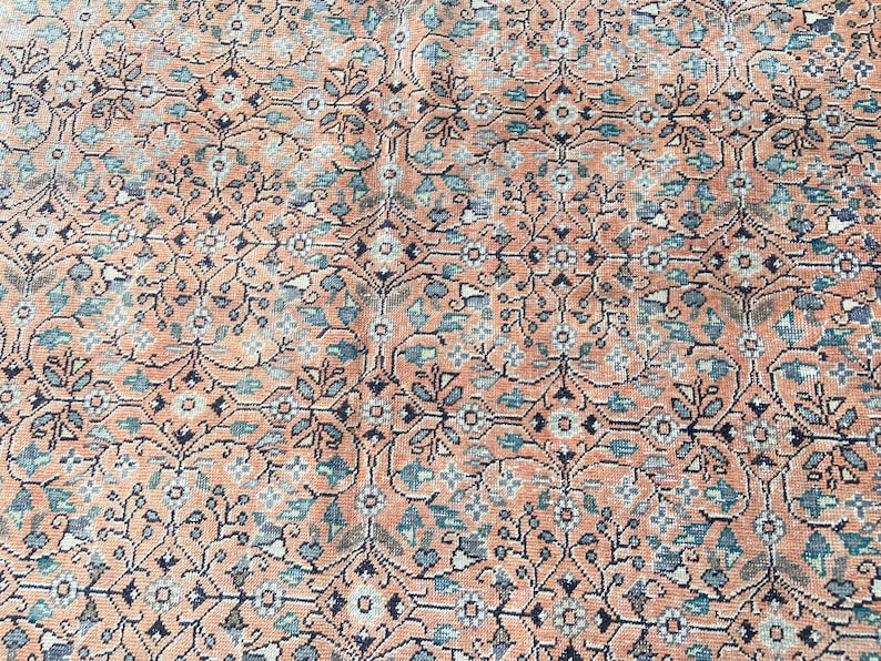 Persian Rug Area rug - Large Rug 5.2x9.1 Ft Rug - Vintage Persian Turkish Rug Floral Rug – Hand Woven Wool Rug Oriental Persian Rugs image 1