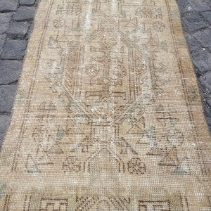 Runner rug, Neutral rug, Persian neutral runner rug, Persian rug, persian brown rug, vintage Runner rug, antique rug, Persian wool runnerrug