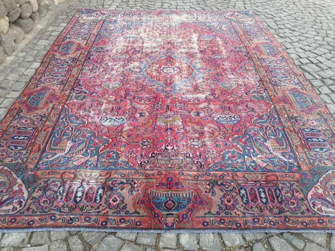 Persian Rug, Persian Large Rug, Persian Rug 10x12, Persian Antique Rug