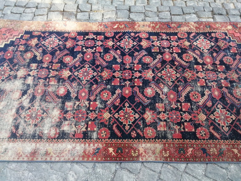 Persian Rug, Vintage Rug, Persian Rug Runner, Persian Shiraz Rug