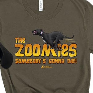 Funny Black Great Dane Tee Shirt, The Zoomies parody, 80s movie, Great Dane Top, Great Dane Gift, Retro 80s movie tee