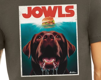Funny Chocolate Lab Jowls T-shirt, Dog Mom Gift