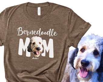 Bernedoodle Mom Graphic Tee, Dog Lover Shirt
