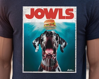 Funny Harlequin Great Dane Jowls T-Shirt, Dog Mom Dad Gift