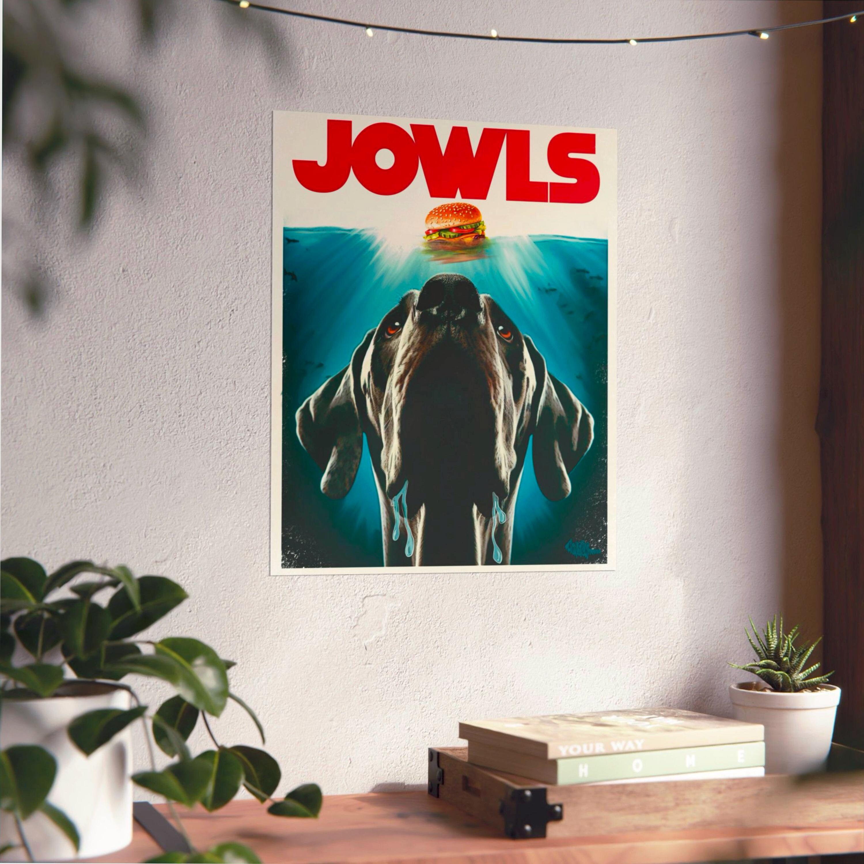 Funny Great Dane Jowls Poster, Great Dane Wall Art, Great Dane Gifts, Housewarming Gift for Dog Owner, Great Dane Decor