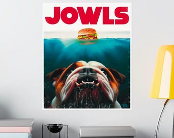 Grappige poster Engelse bulldog kaken, Engelse bulldog kunst aan de muur, Engelse bulldog geschenken, housewarming cadeau voor hondenbezitter, bulldog decor