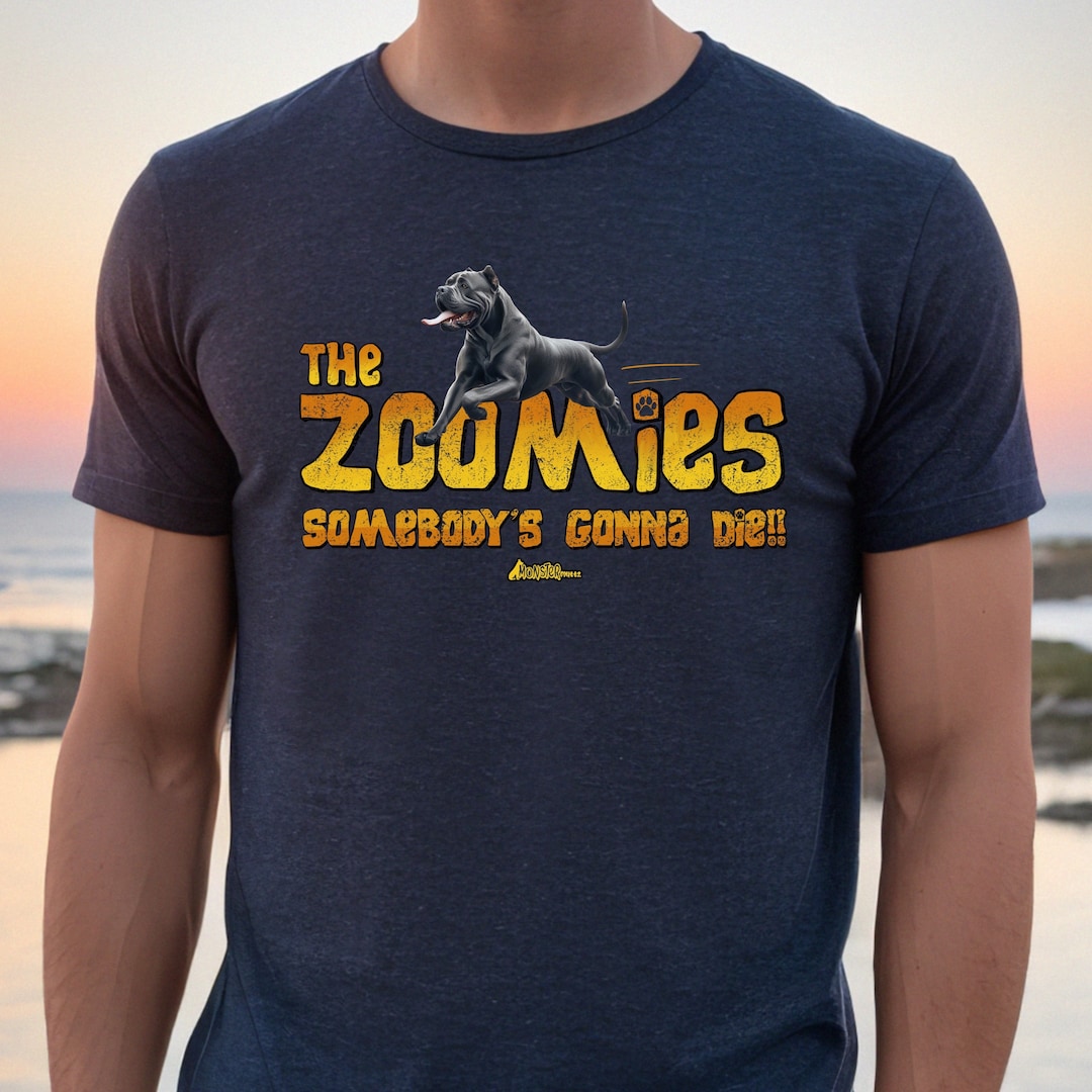 Funny Cane Corso Tee Shirt, the Zoomies Parody, 80s Movie, Italian